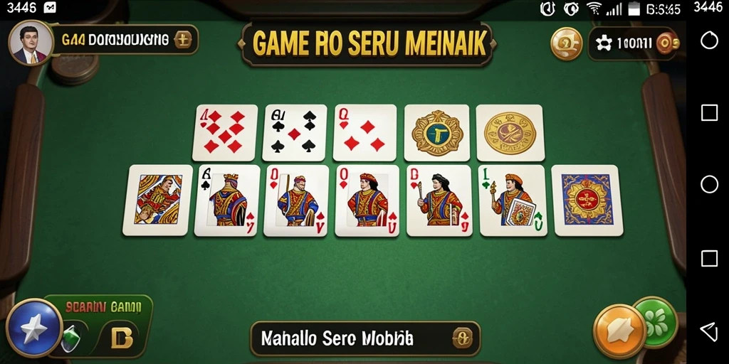 Tampilan gameplay seru dalam game Domino 3446.