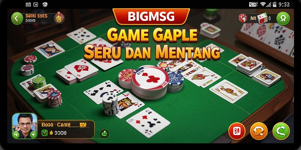 Tampilan gameplay Gaple yang seru dan interaktif.