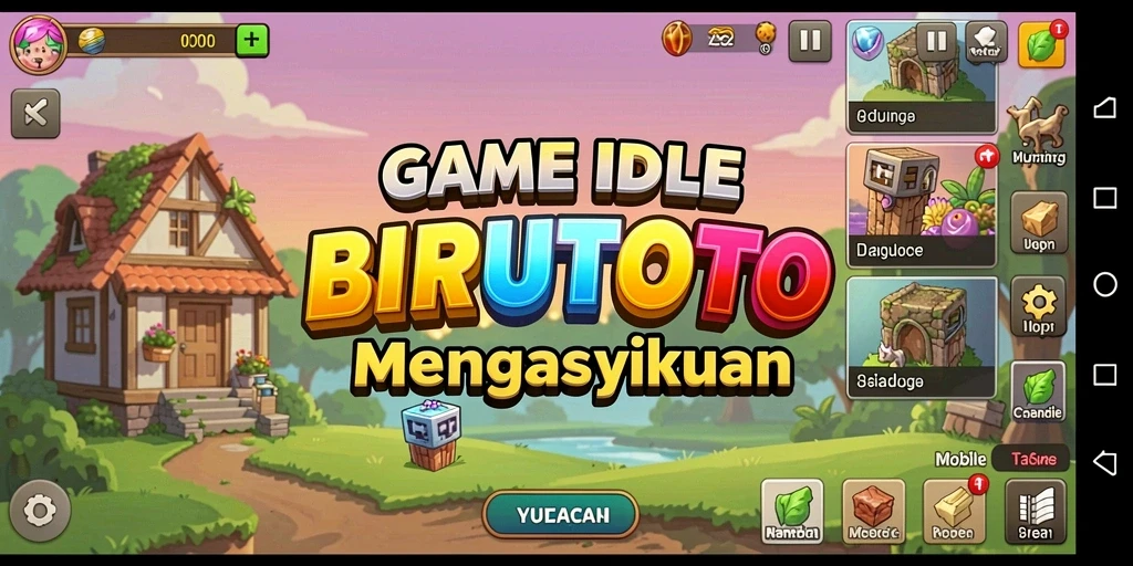 Screenshot BIRUTOTO menunjukkan gameplay yang santai dan mengasyikkan.