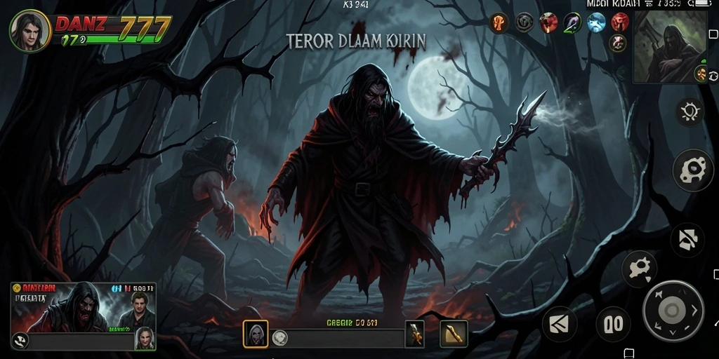 Tampilan gameplay menakutkan dalam <strong>DAN777</strong> dengan efek visual yang memukau.