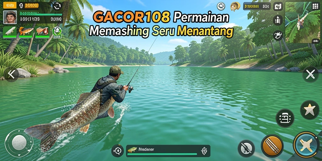 Tangkapan ikan besar dalam GACOR108 saat bermain di lokasi laut.