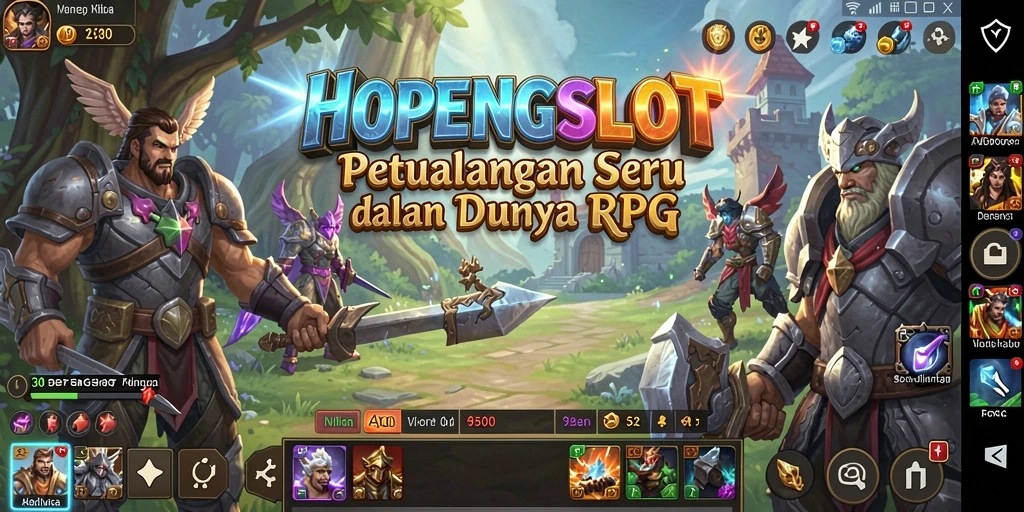 Menampilkan pertempuran seru di dunia fantasi HOPENGSLOT.