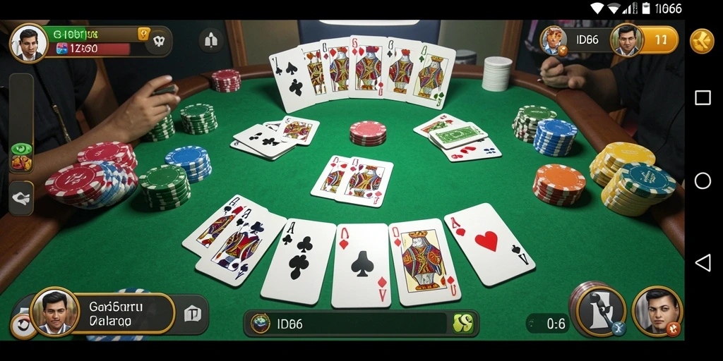 Tampilan gameplay seru dan interaktif dari game Gaple ID66.