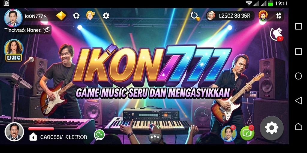 Tampilan gameplay seru di IKON777 dengan banyak pilihan lagu.