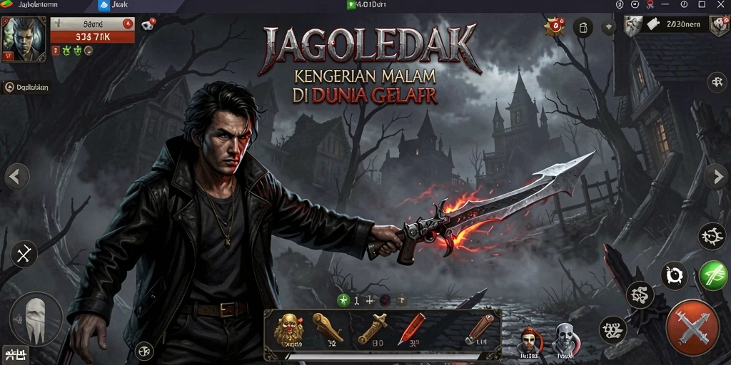 Gameplay menyeramkan dalam kegelapan yang mencekam.