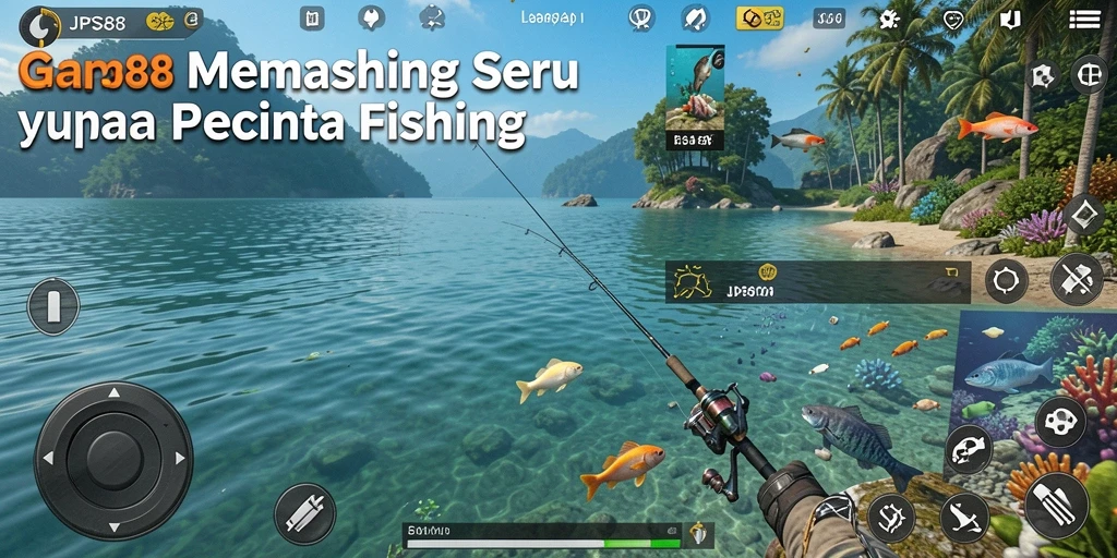 Tampilan gameplay menarik saat menangkap ikan di JPS88.