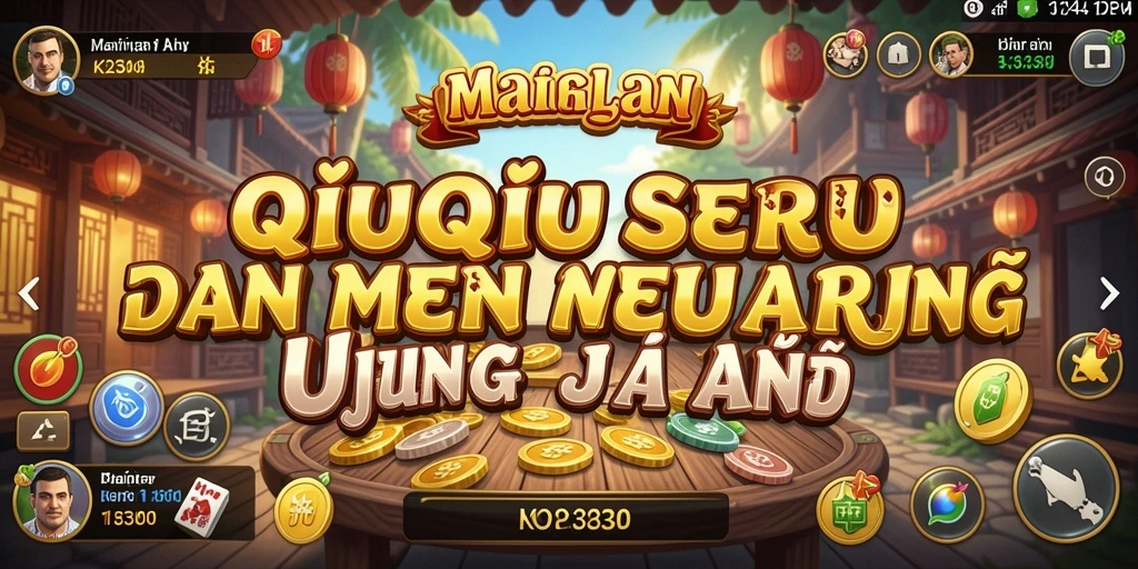 Screenshot gameplay K234 yang menampilkan keseruan bermain QiuQiu.