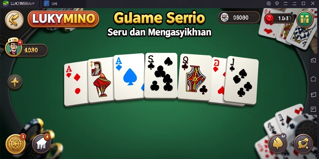 Tampilan gameplay LUKYMINO dengan visual yang menarik dan menarik perhatian.