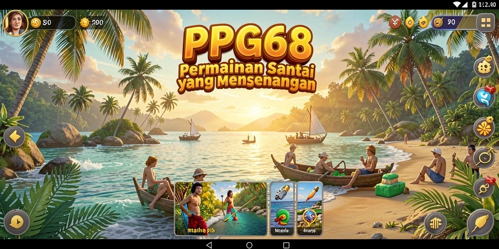 Screenshot menunjukkan gameplay PGG68 yang seru dan santai.