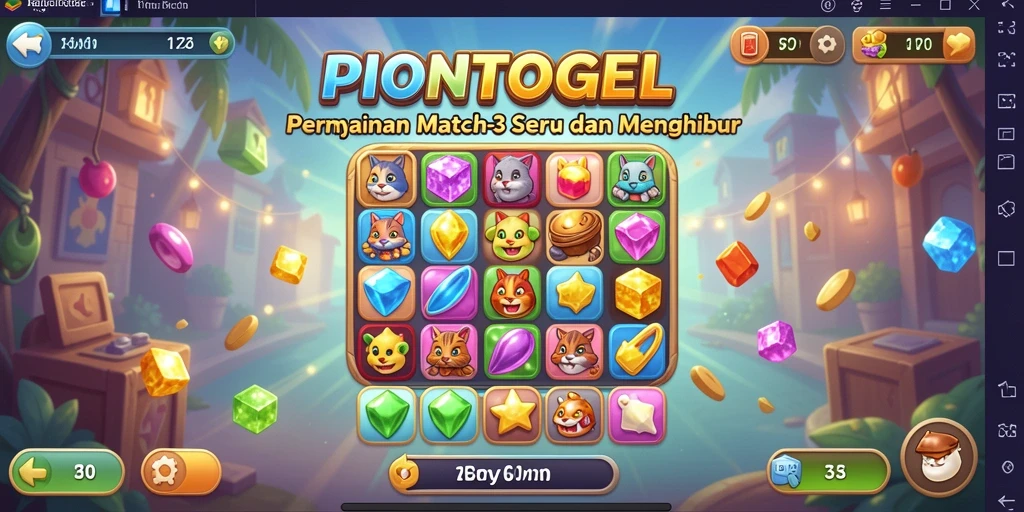 Tampilan gameplay PIONTOGEL yang penuh warna dan menarik