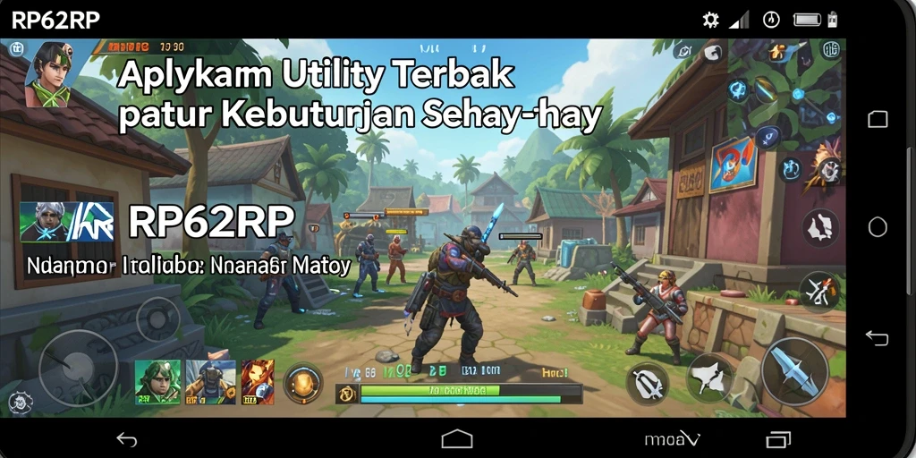 Tampilan menarik aplikasi RP62RP dengan berbagai fitur Utility.