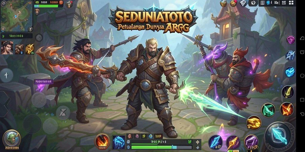 Tampilan gameplay ARPG yang seru dalam SEDUNIATOTO.