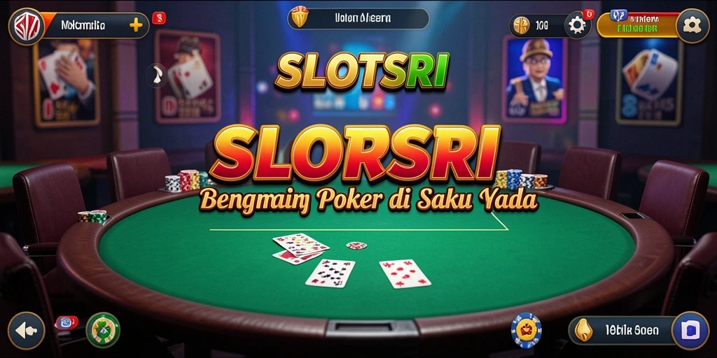 Tampilan menarik dari gameplay Poker di SLOTSRI.