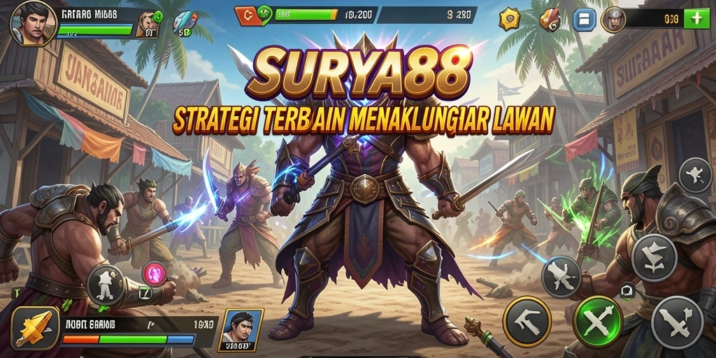 Tangkapan layar gameplay SURYA88 yang intens dan penuh strategi.