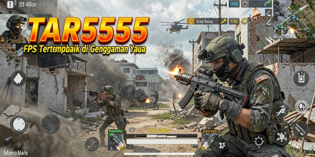 Tangkapan layar menunjukkan aksi menegangkan dalam gameplay FPS.