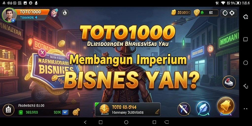 Tampilan gameplay TOTO1000 yang menarik dan penuh strategi.