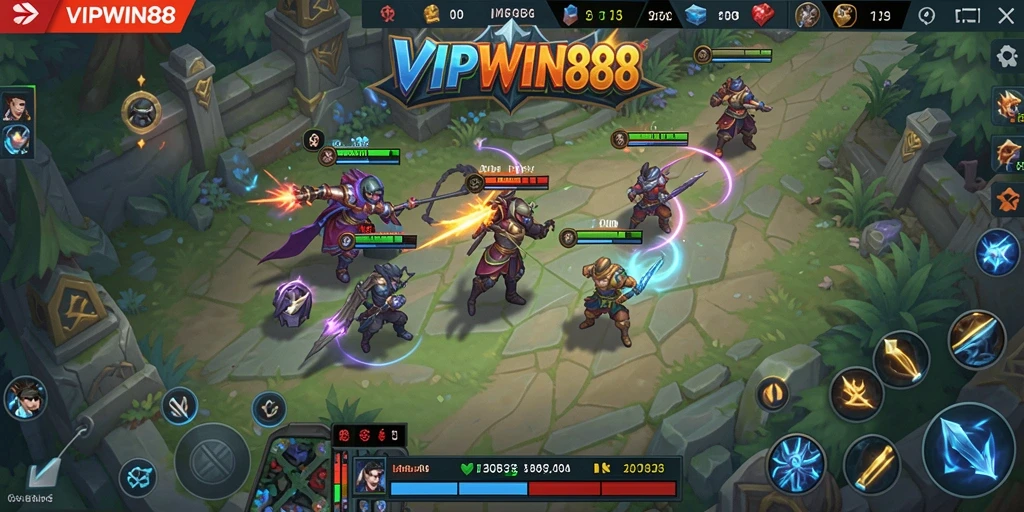Tampilan seru dari gameplay VIPWIN88 yang menegangkan.