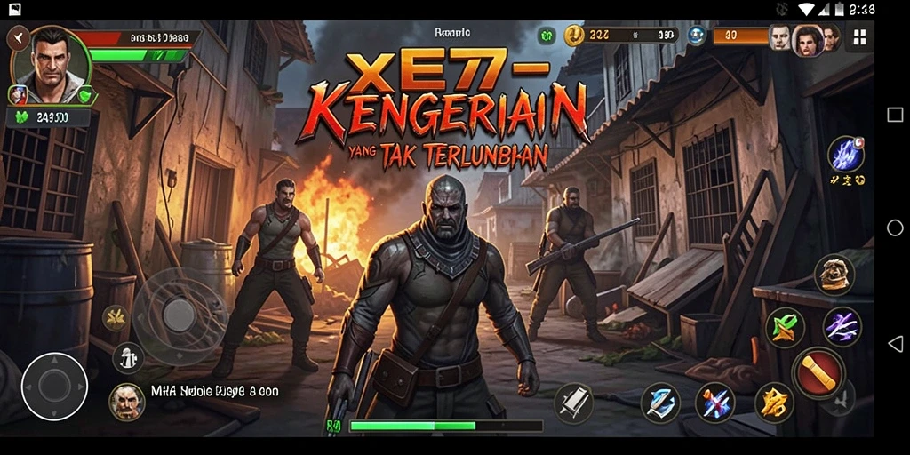 Tampilan gameplay XE77 yang menegangkan dan menyeramkan.